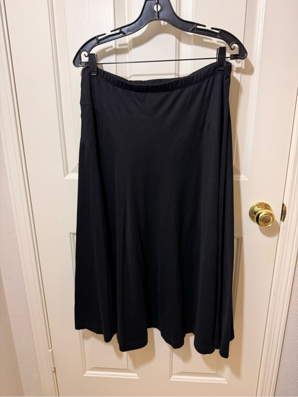 Joan Vass Black A-Line Skirt